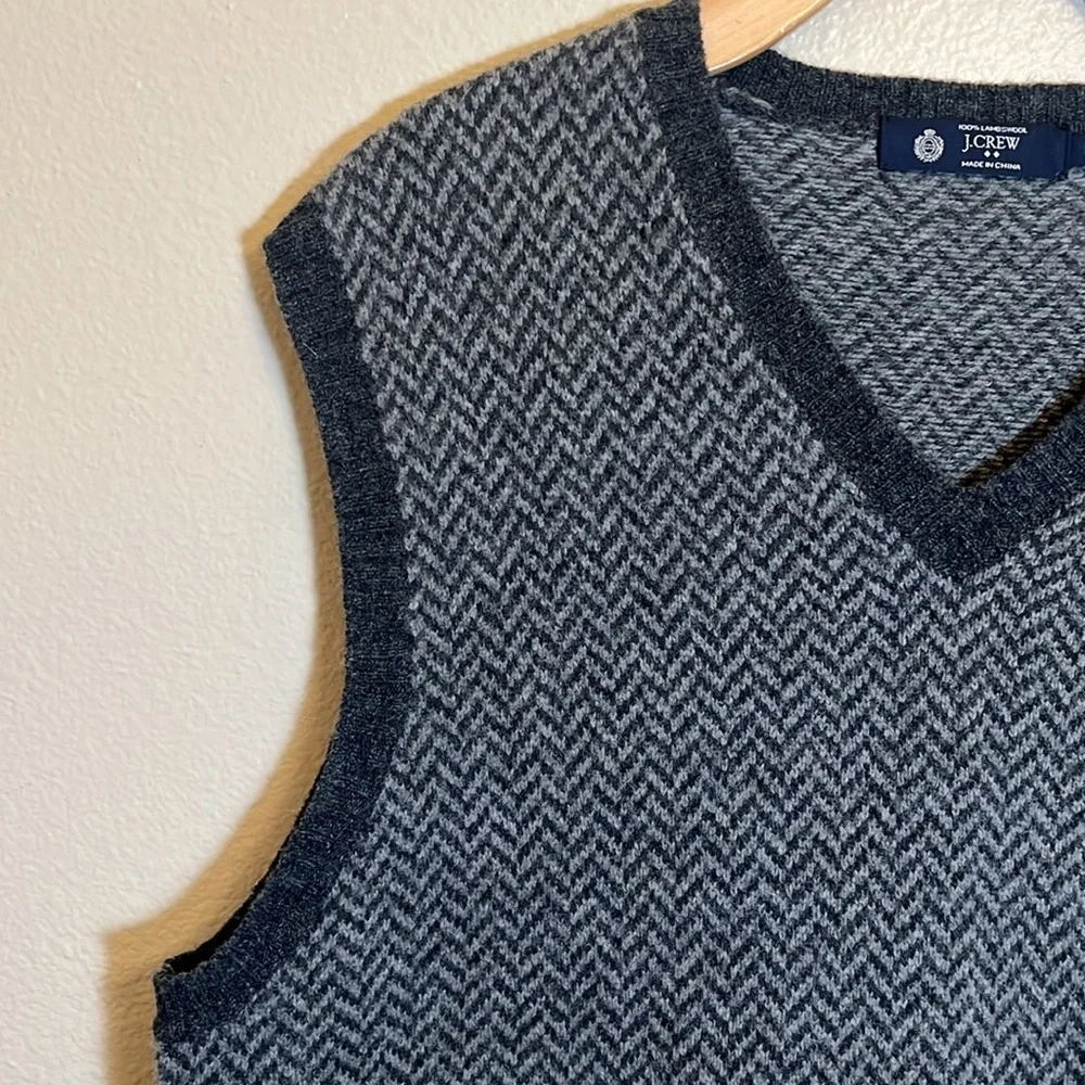 J. Crew Grey Lambswool Vest
